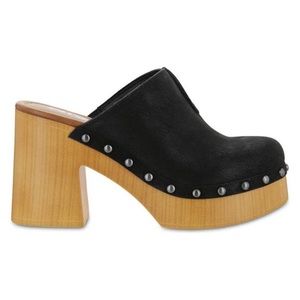 MIA Novi Studded Block Heel Mule Clog